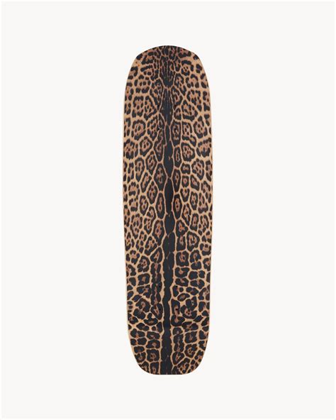 Saint Laurent leopard skateboard 